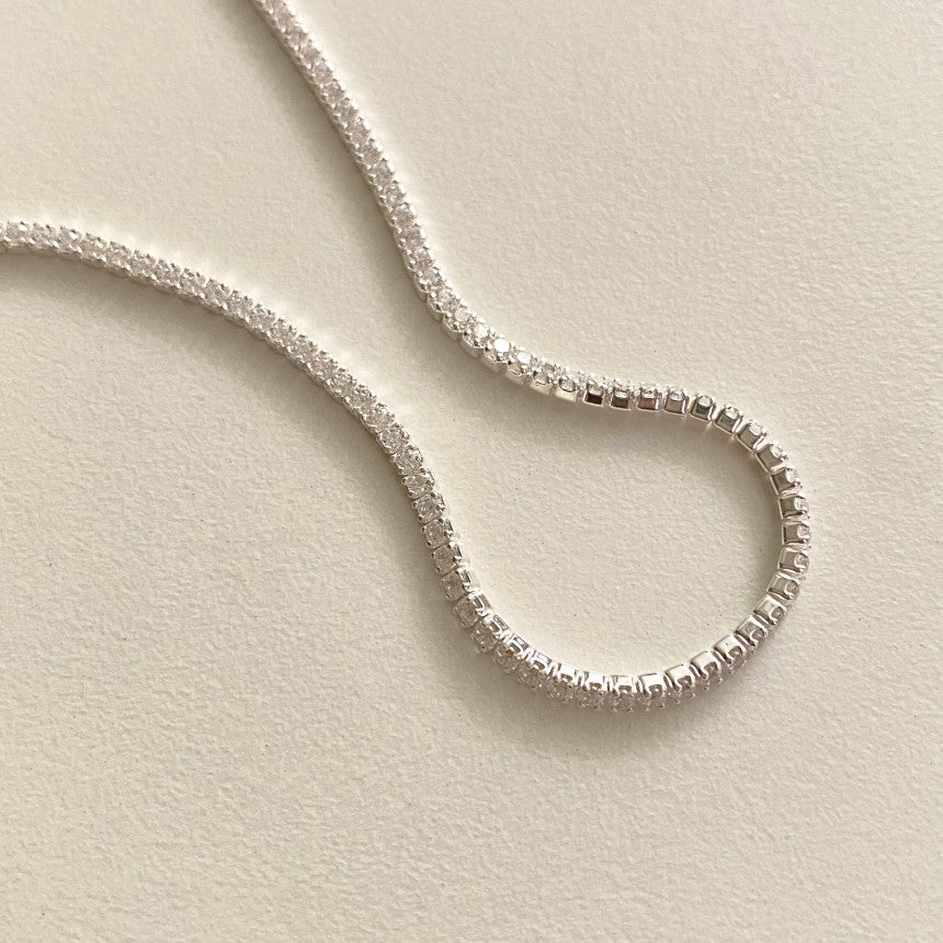 F廠-韓國韓國925純銀滿鑽鋯石手鍊簡約INS小紅書幾何手鍊「A356」25.08-2