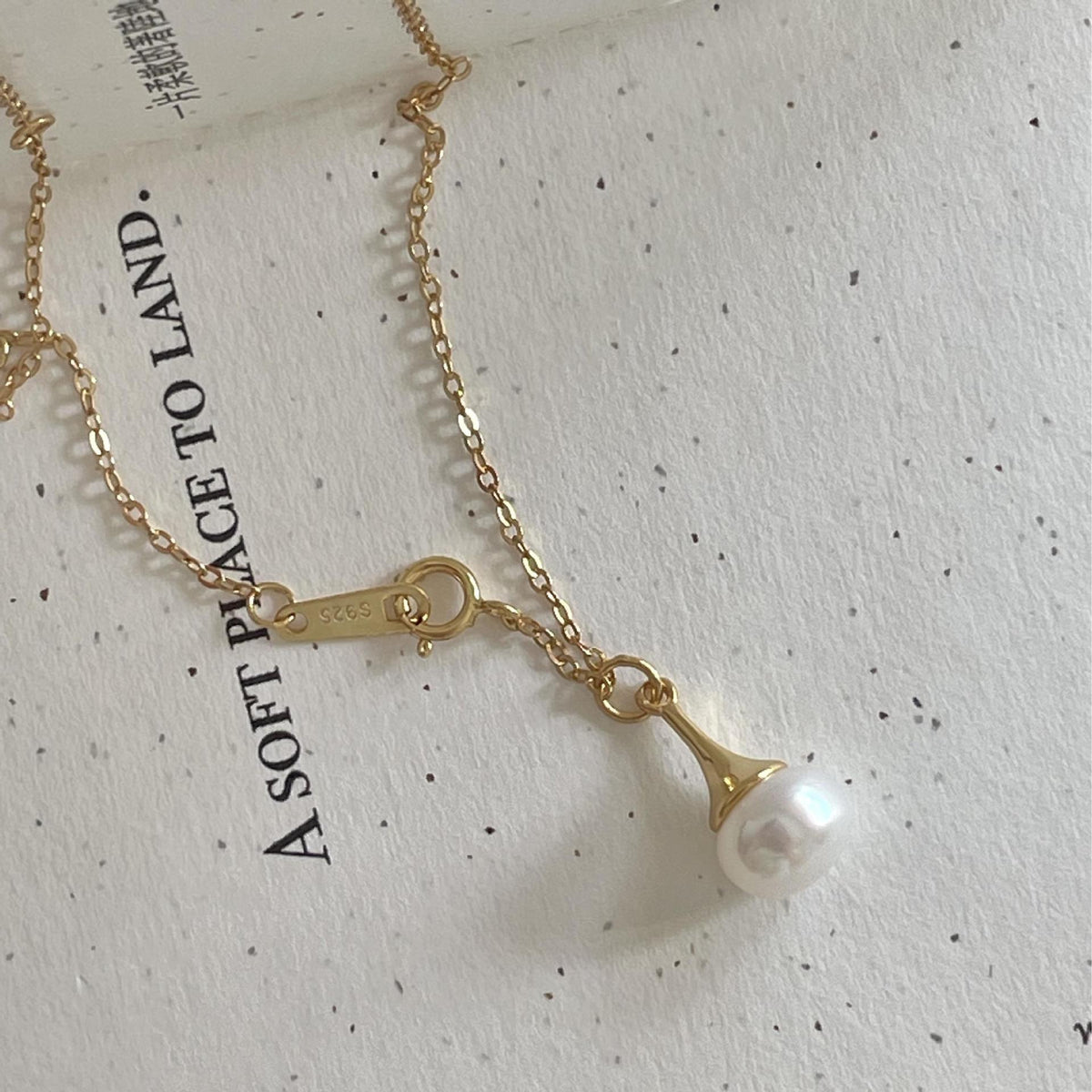 F廠-韓國韓版925純銀珍珠項鍊簡約氣質ins網紅小紅書項鍊「B1347」25.03-2