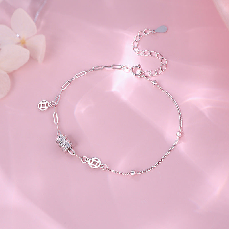 D廠-S925純銀幸運小蠻腰手鍊女氣質輕奢甜美簡約新款小眾設計手飾「YC4423SL_1」25.09-2