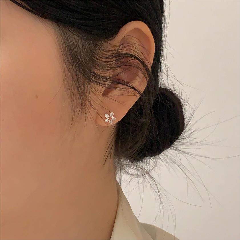 F廠-韓國韓版925純銀小花耳釘耳環簡約氣質百搭ins風耳飾「C1313」25.05-2