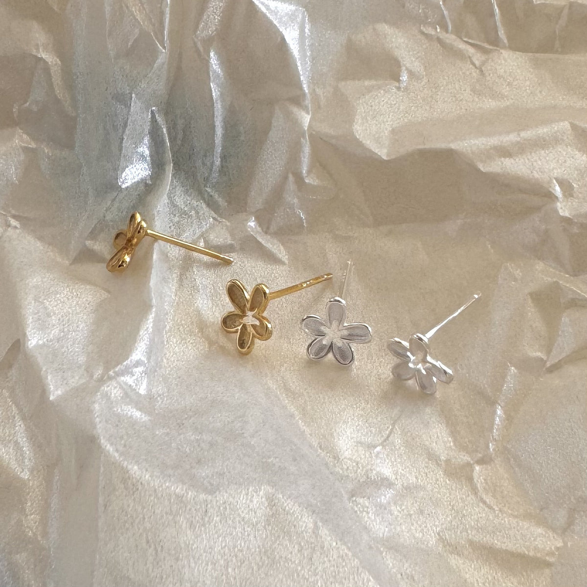 F廠-韓國韓版925純銀小花耳釘耳環簡約氣質百搭ins風耳飾「C1313」25.05-2