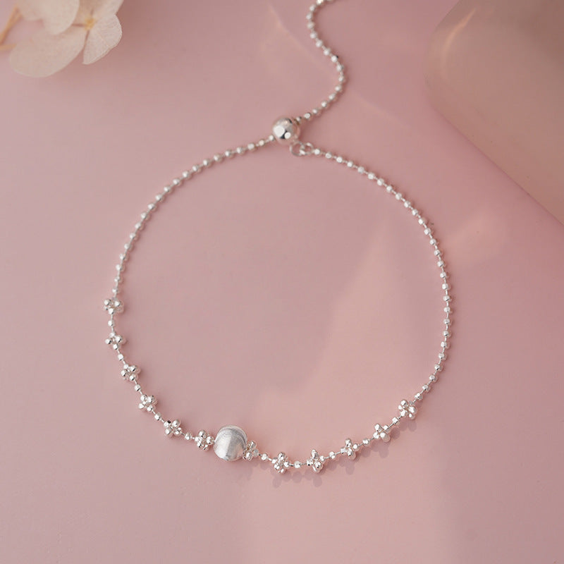 D廠-S925純銀貓眼珠路路通 仙女手鍊氣質清新簡約可調式手飾「YC5149SL_1」25.04-3