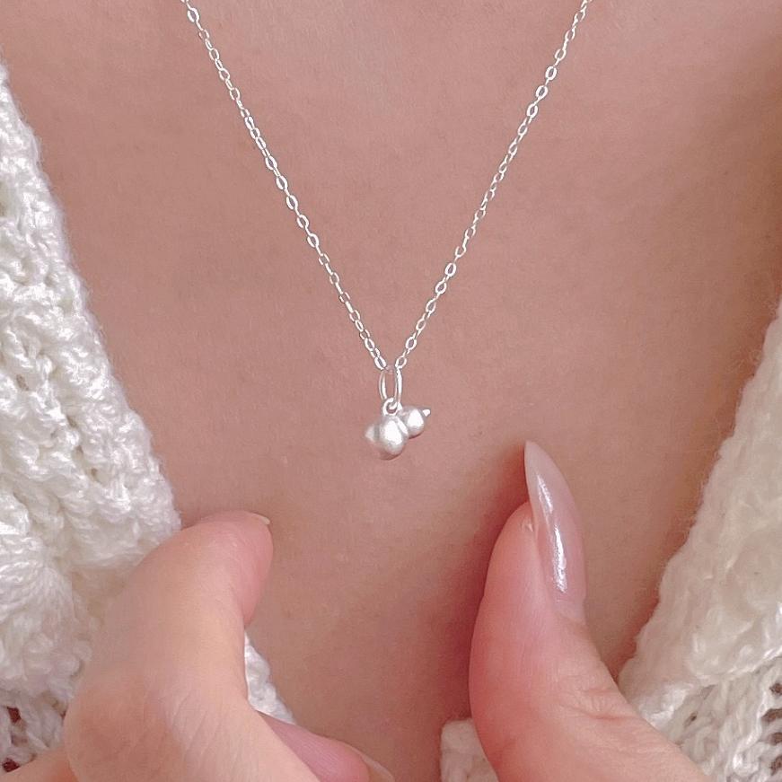 F廠-韓國韓版925純銀葫蘆項鍊簡約氣質百搭ins小紅書項鍊「B1375」25.09-1