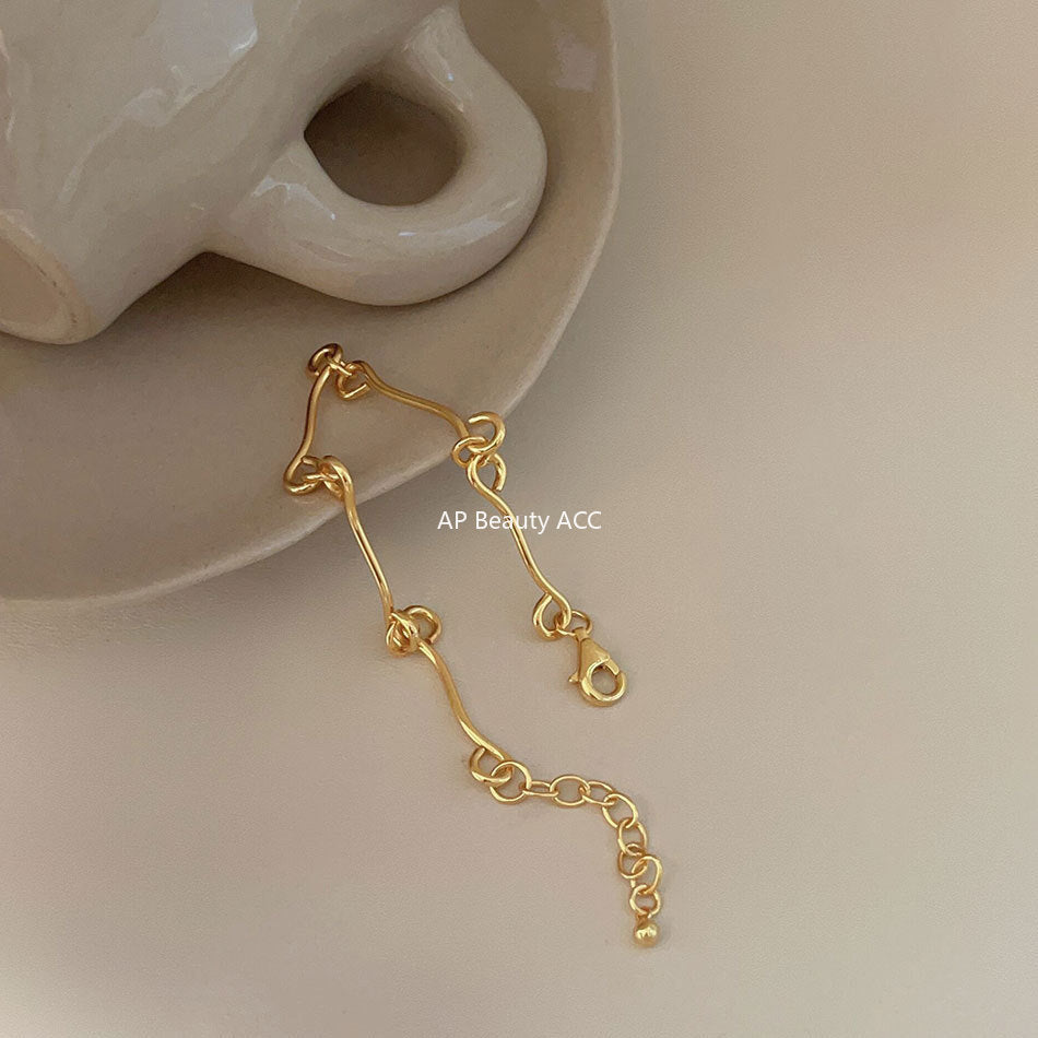 F廠-韓國韓版925純銀相扣手鍊簡約時尚百搭ins風幾何手鍊「A364」25.10-2