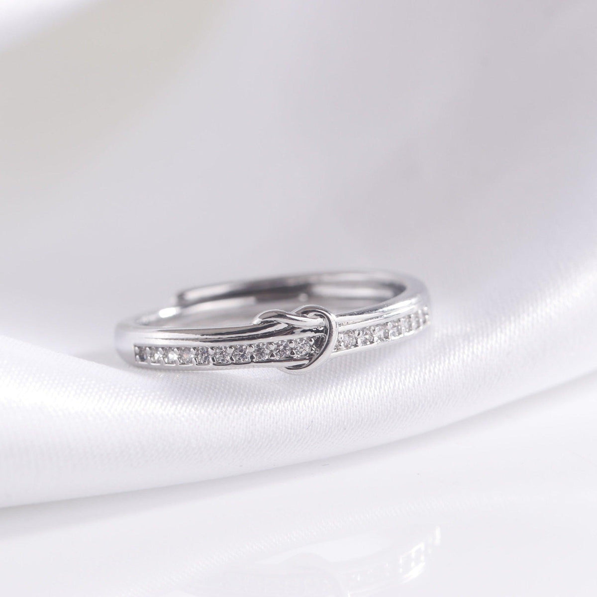 G廠-鎖愛永恆情侶戒指男女一對簡約高級感愛心對戒時尚百搭鑲鋯石指環「J1909」24.11-4