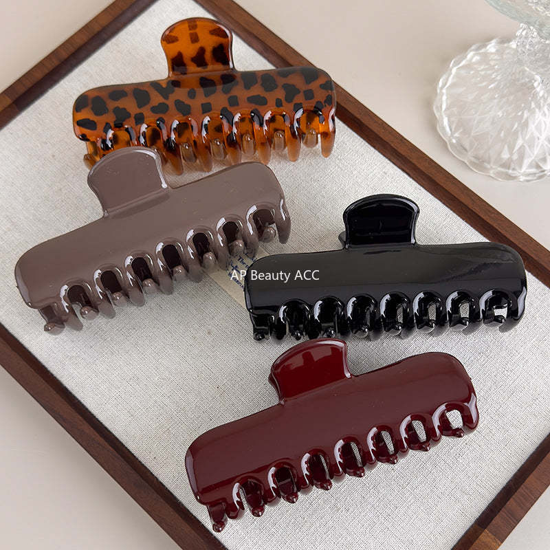 E廠-韓國博主款法式氣質百搭大號鯊魚夾抓夾慵懶髮抓盤髮髮夾髮飾飾品「27620」25.10-5