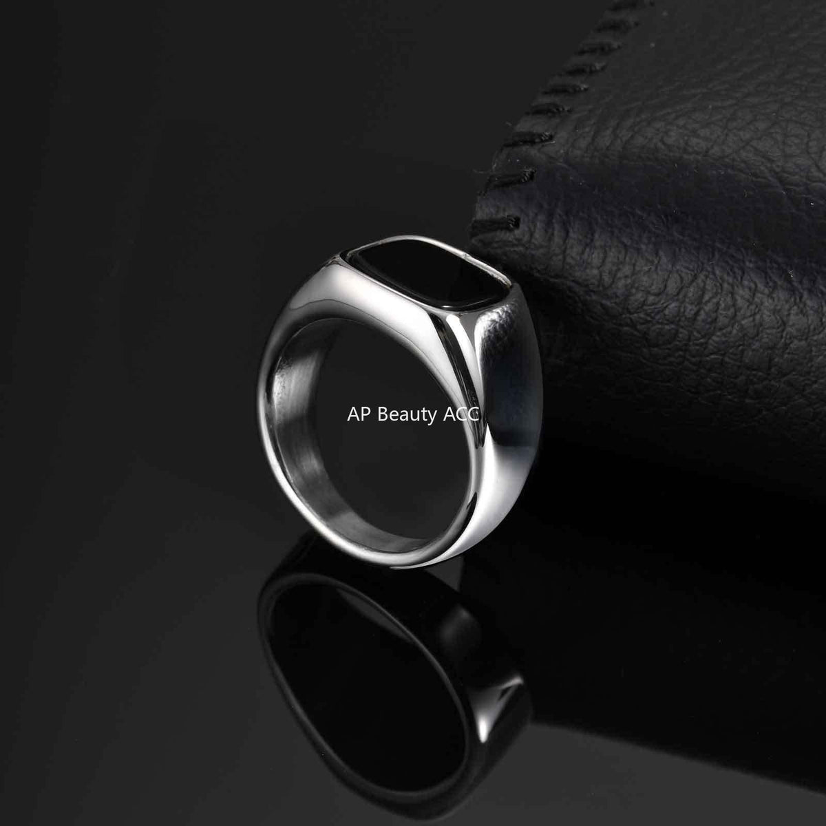 G廠-不鏽鋼方形虎眼石金屬光澤個性食指戒 潮流穿搭手部飾品「RC-620」25.10-5