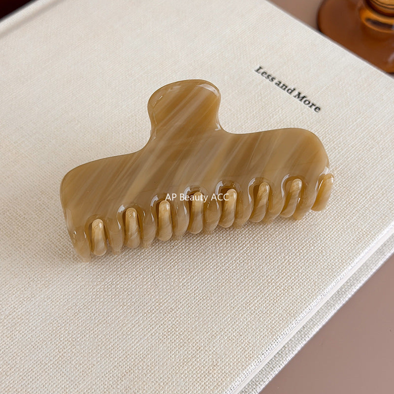 E廠-jennie同款高品質醋酸抓夾2025新款大號髮量大後腦勺氣質鯊魚夾女「27550」25.10-1