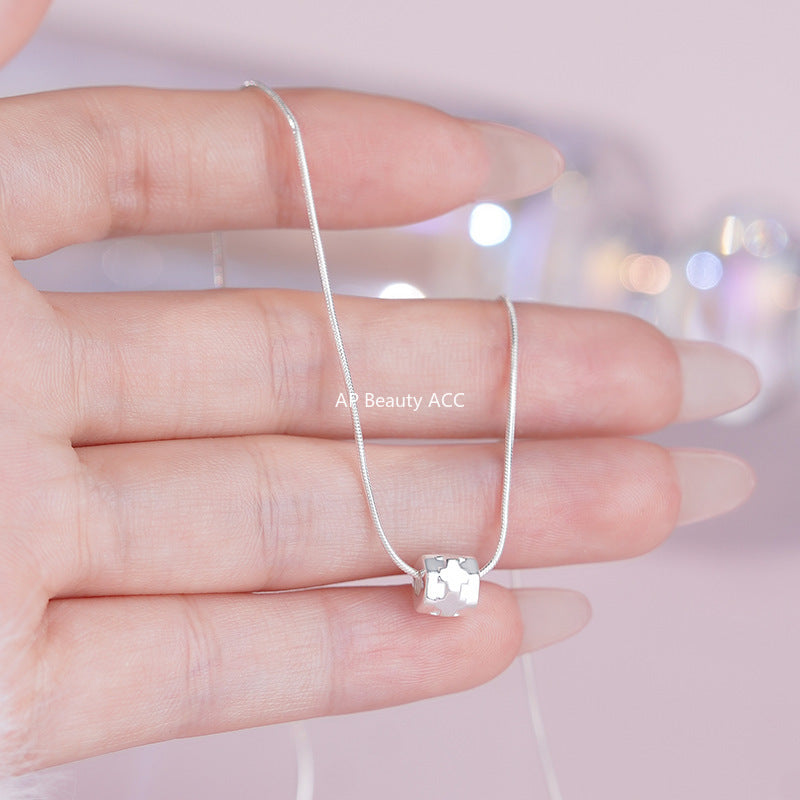 D廠-S925純銀小蠻腰項鍊簡約幾何大氣輕奢高級感鎖骨鍊頸鏈批發「YC3897N」25.10-2