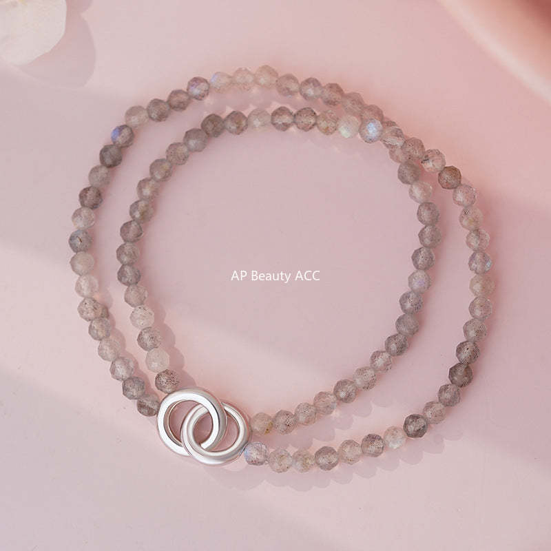 D廠-S925純銀黑瑪瑙月光石情侶手鍊氣質簡約溫柔百搭文藝手飾批發「YC5206SL_1」25.10-5