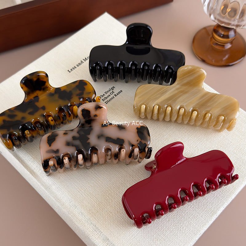 E廠-jennie同款高品質醋酸抓夾2025新款大號髮量大後腦勺氣質鯊魚夾女「27550」25.10-1