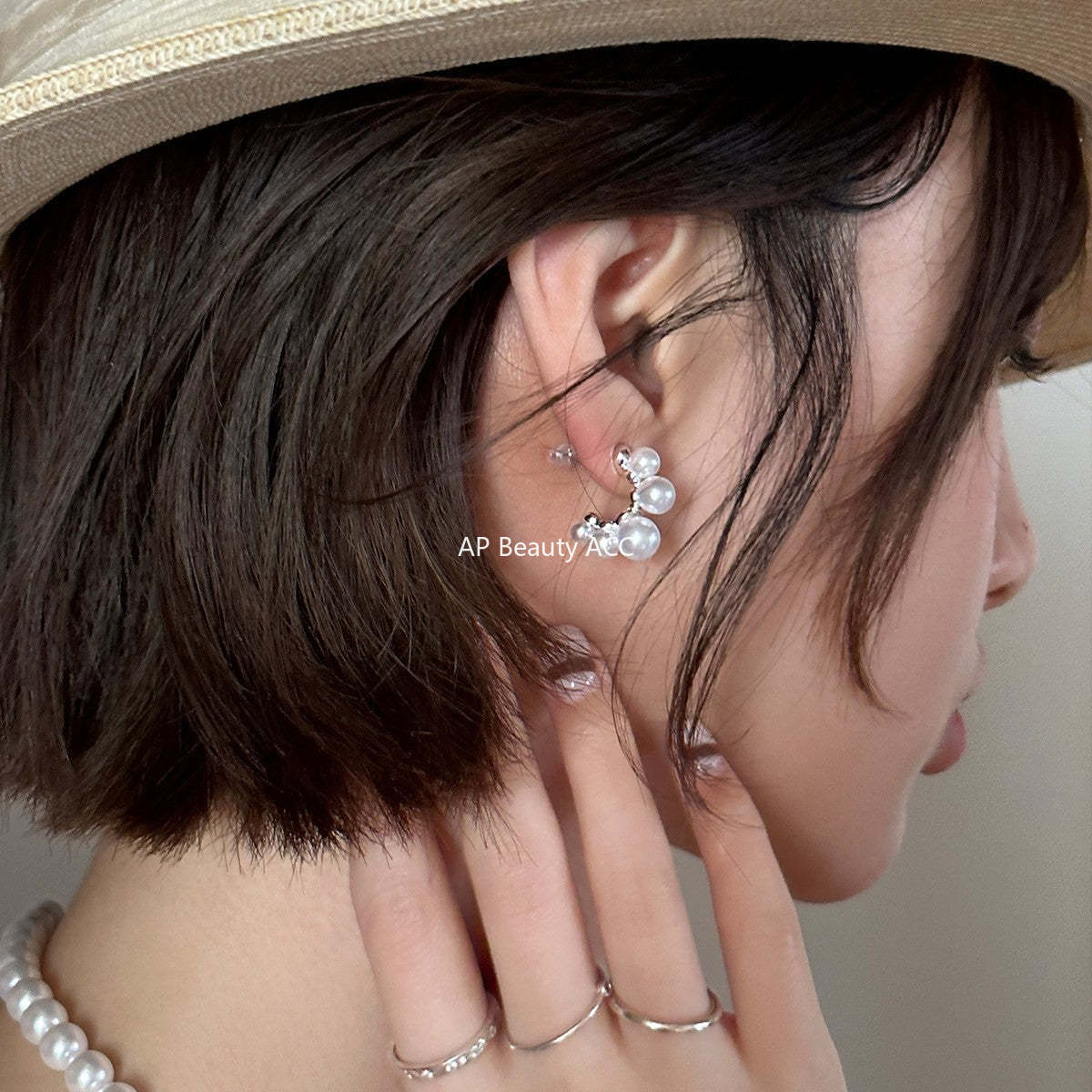 C廠-韓式珍珠耳環女小眾設計高級感氣質時尚ins耳釘大氣輕奢爆款耳飾「EH-4110」25.10-5