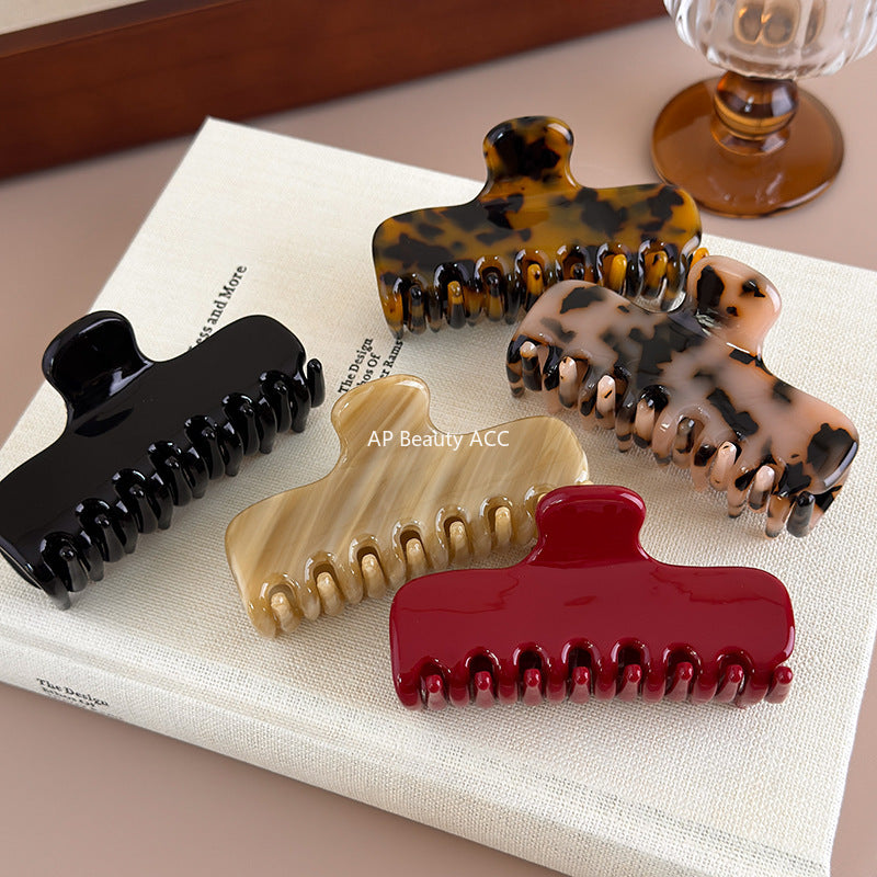 E廠-jennie同款高品質醋酸抓夾2025新款大號髮量大後腦勺氣質鯊魚夾女「27550」25.10-1