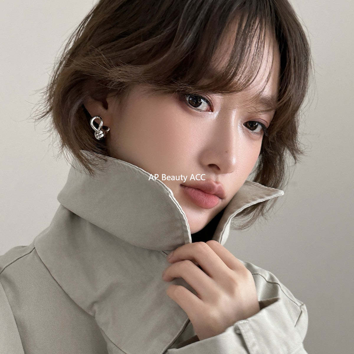 C廠-時尚簡約扭曲打結耳環女個性冷淡風百搭耳扣設計感小眾輕奢耳飾「EH-4325」25.12-3