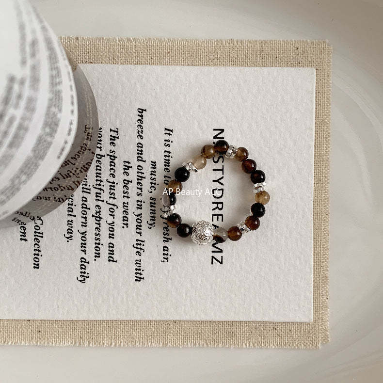 C廠-古風宮廷風葫蘆繡球愛心錢幣大象吉祥淡水珍珠彈力S925純銀戒指「RA」25.11-4