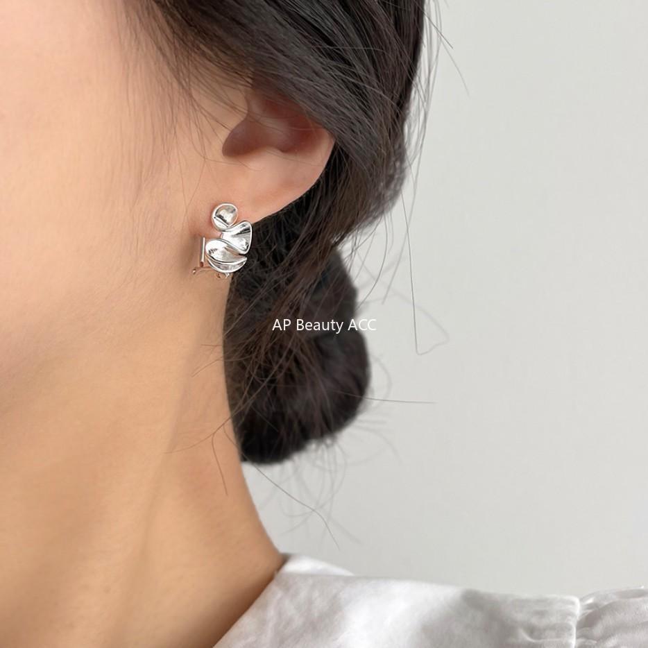 F廠-韓國韓版925純銀愛心耳釘 女簡約時尚ins風耳環耳飾「C840」25.11-2