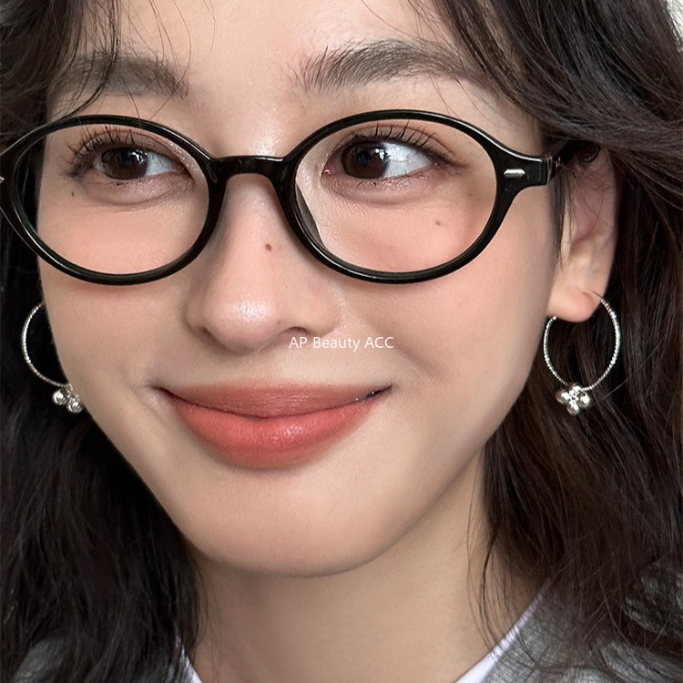 C廠-韓系圓珠小花球耳圈女高級感顯臉小麻花耳環獨特誇張秋冬氣質耳飾「EH-4184」25.11-2