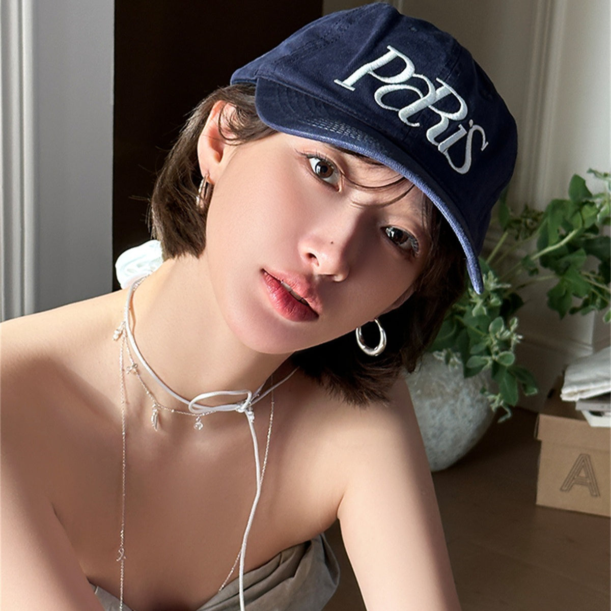 C廠-歐美時尚簡約素圈耳環女小眾輕奢百搭氣質銀針耳圈高級感個性耳飾「EH-3970」25.10-1