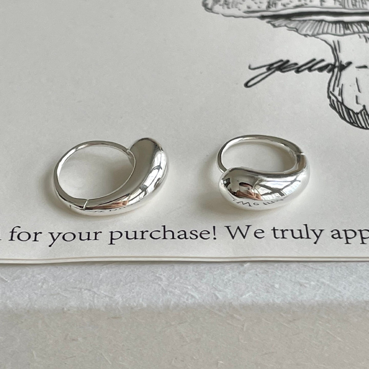 F廠-韓國韓版925純銀水滴耳扣耳釘簡約氣質百搭ins風耳飾「C1416」25.11-1