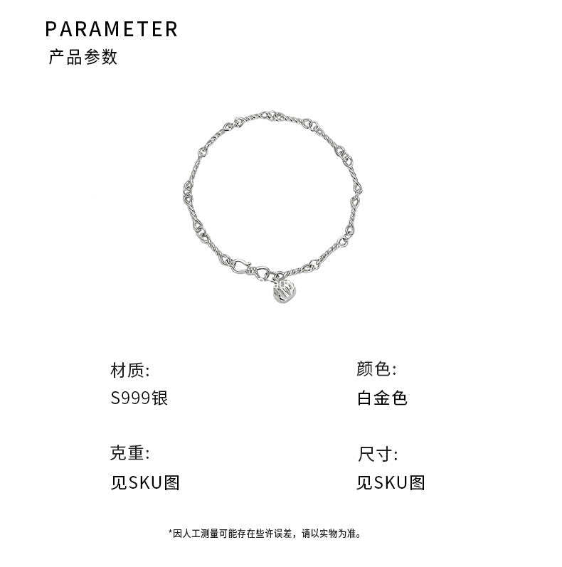 D廠-S999足銀輕奢南瓜手鍊女可愛童趣搞怪韓版甜美小眾精緻手鍊「YC4779SL_1」25.10-5