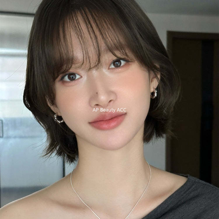 C廠-925銀針經典素圈耳環女ins簡約高級感氣質耳扣輕奢小眾秋冬耳飾「EH-4195」25.11-3