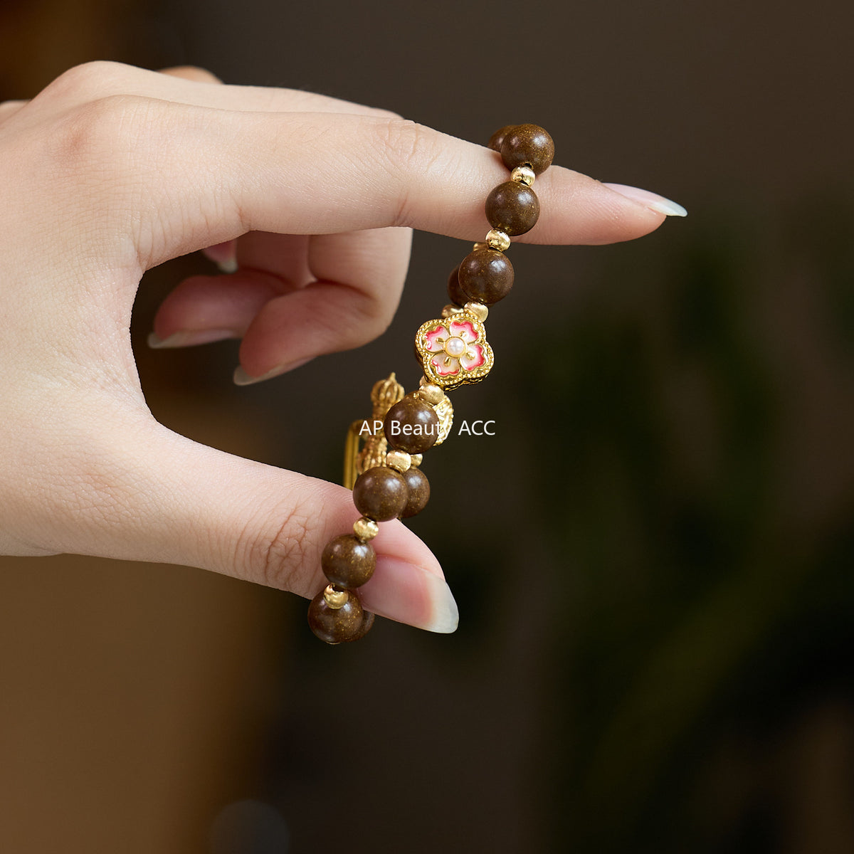 AS廠-天然鵝梨合香珠手串新中式非遺古法手工中藥香金剛杵手串成品批發「081X532」25.10-3