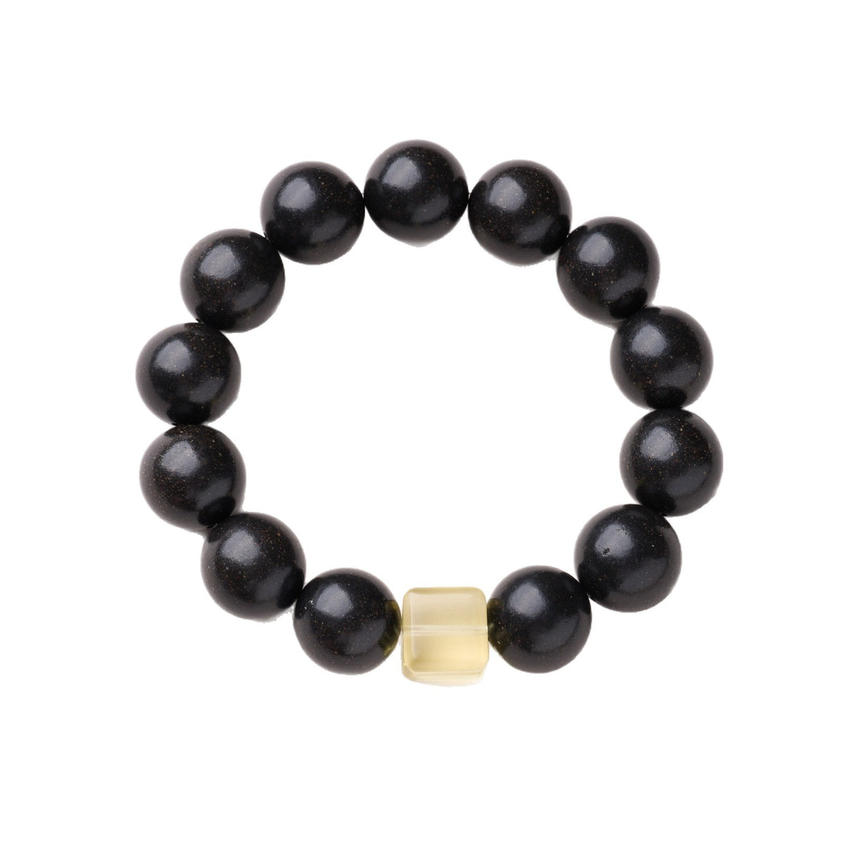 AS廠-天然息肌丸合香珠手串古法安神中藥香男款百搭黃水晶方糖手串批發「151X484」25.10-3