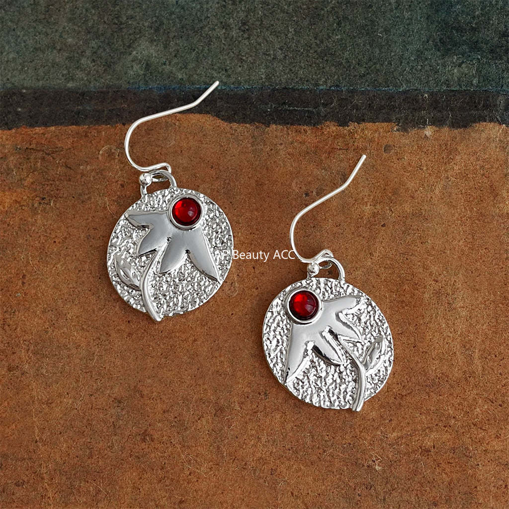 A廠-文藝復古歐美幾何樹葉新耳飾工廠飾品耳環貨源批發「7115」25.11-3