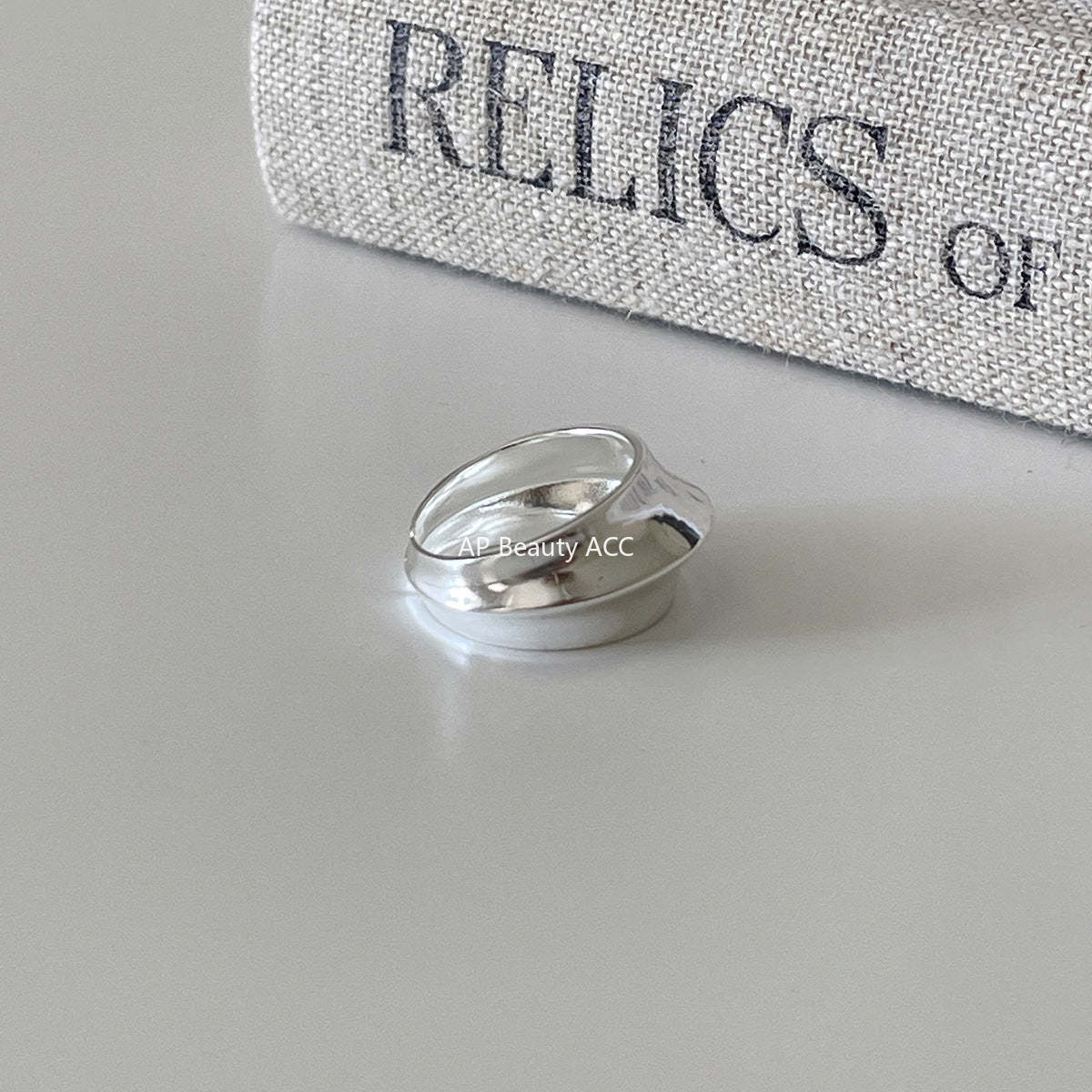 C廠-小眾清冷感磨砂素圈戒指女輕奢高級感ins食指戒百搭設計氣質指環「JZ-0729」25.11-3