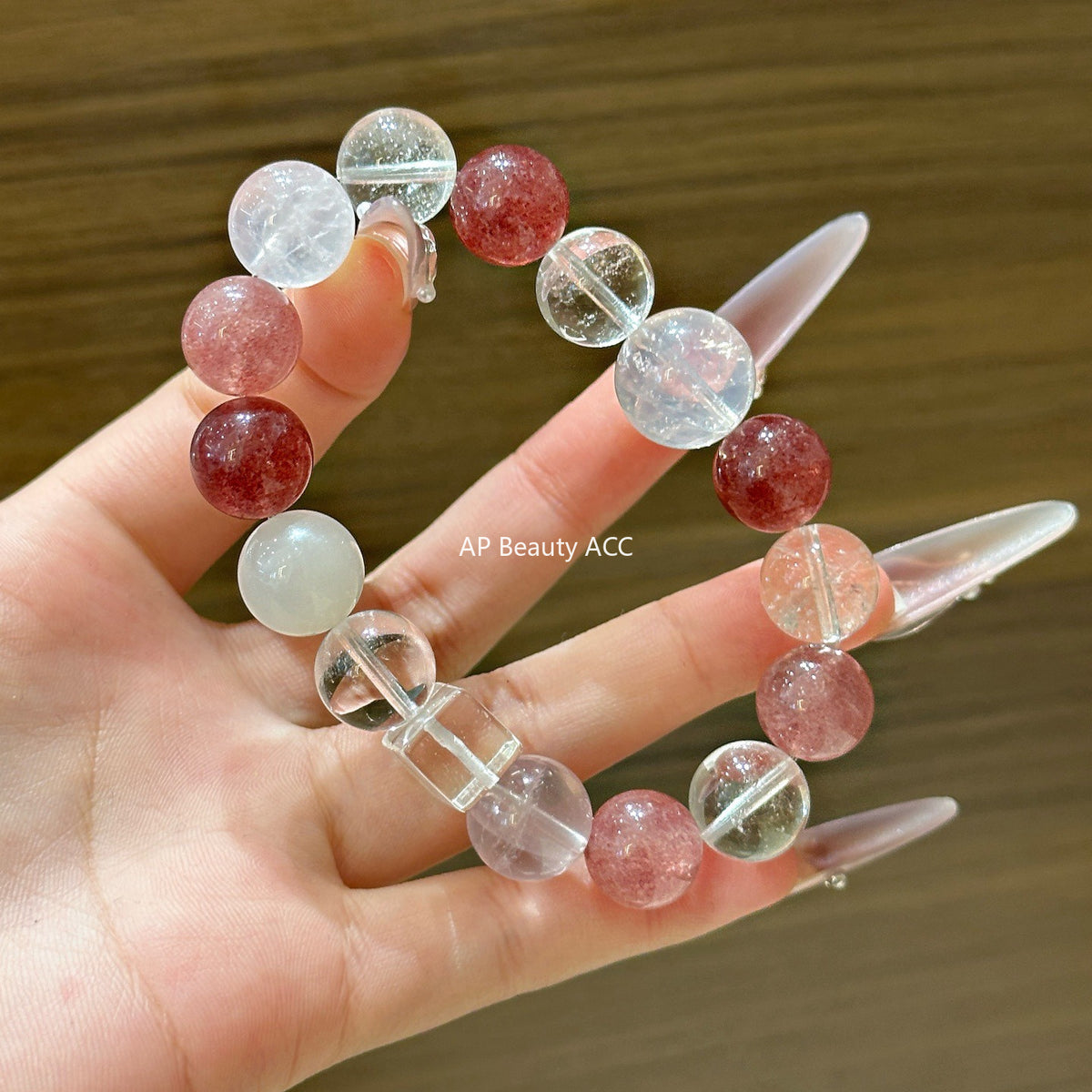 AS廠-天然水晶DIY五行金木水火土原創設計手鍊手串百搭爆款批髮「l2975-79」25.11-2