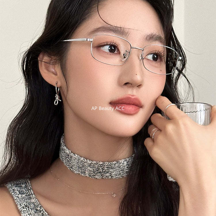 C廠-酷颯冷淡風獨特繩結耳扣女幾何個性冷淡風銀針耳扣輕奢高級感耳飾「EH-4395」25.12-2