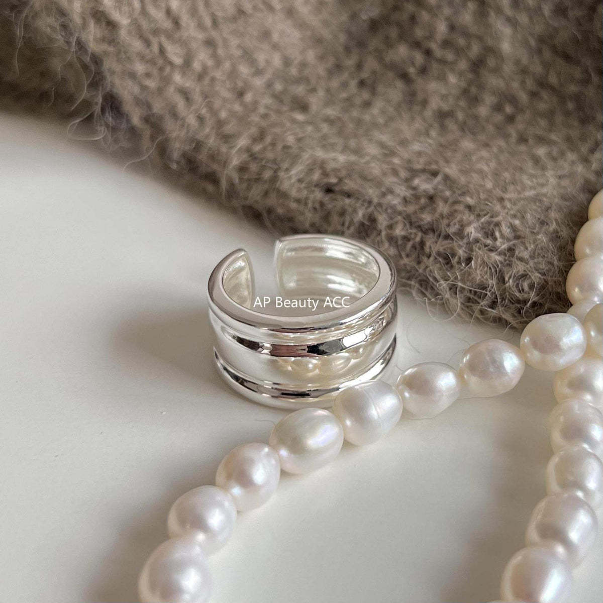 F廠-韓版飾品925純銀戒指個性潮人首飾時尚不規則開口戒指「J1710」25.12-1