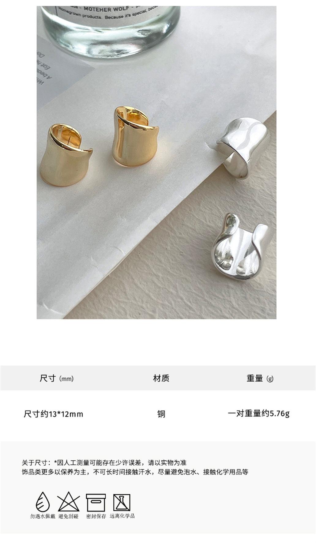 C廠-輕奢個性不規則耳夾女高級感ins氣質耳骨夾小眾設計感百搭耳飾「EH-3480」25.04-2