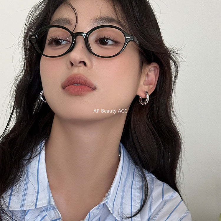 C廠-日韓甜美風幾何星星鋯石耳環女小眾簡約銀針耳圈個性精緻百搭耳扣「EH-4135」25.12-2