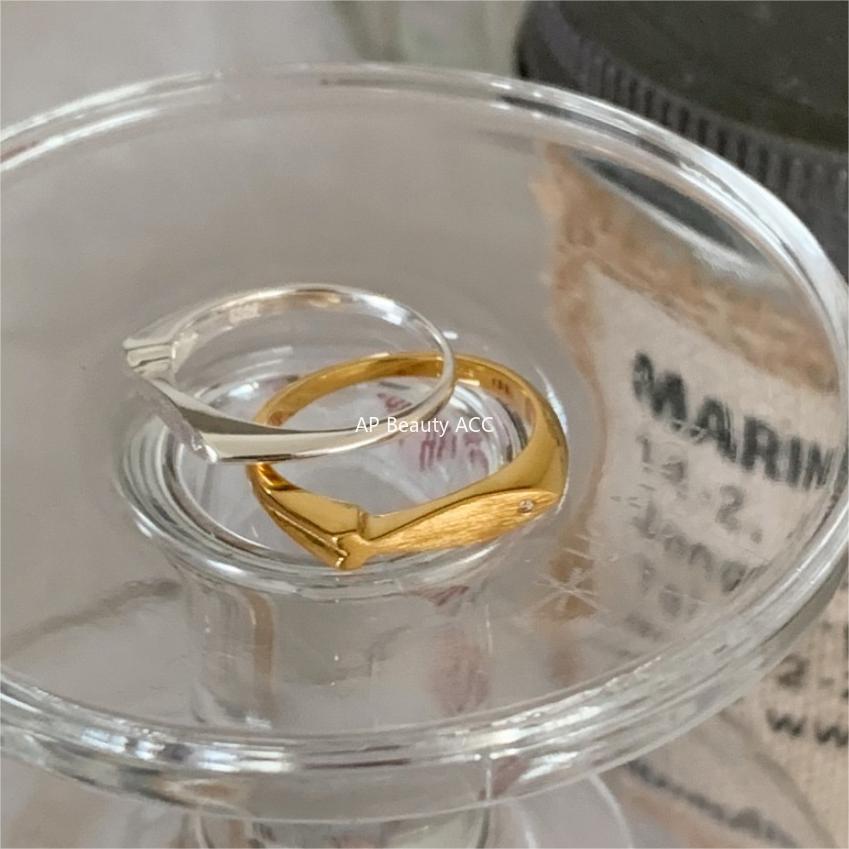 F廠-韓版飾品925純銀拉絲小魚戒指首飾時尚百搭INS戒指指環「J1898」25.12-2