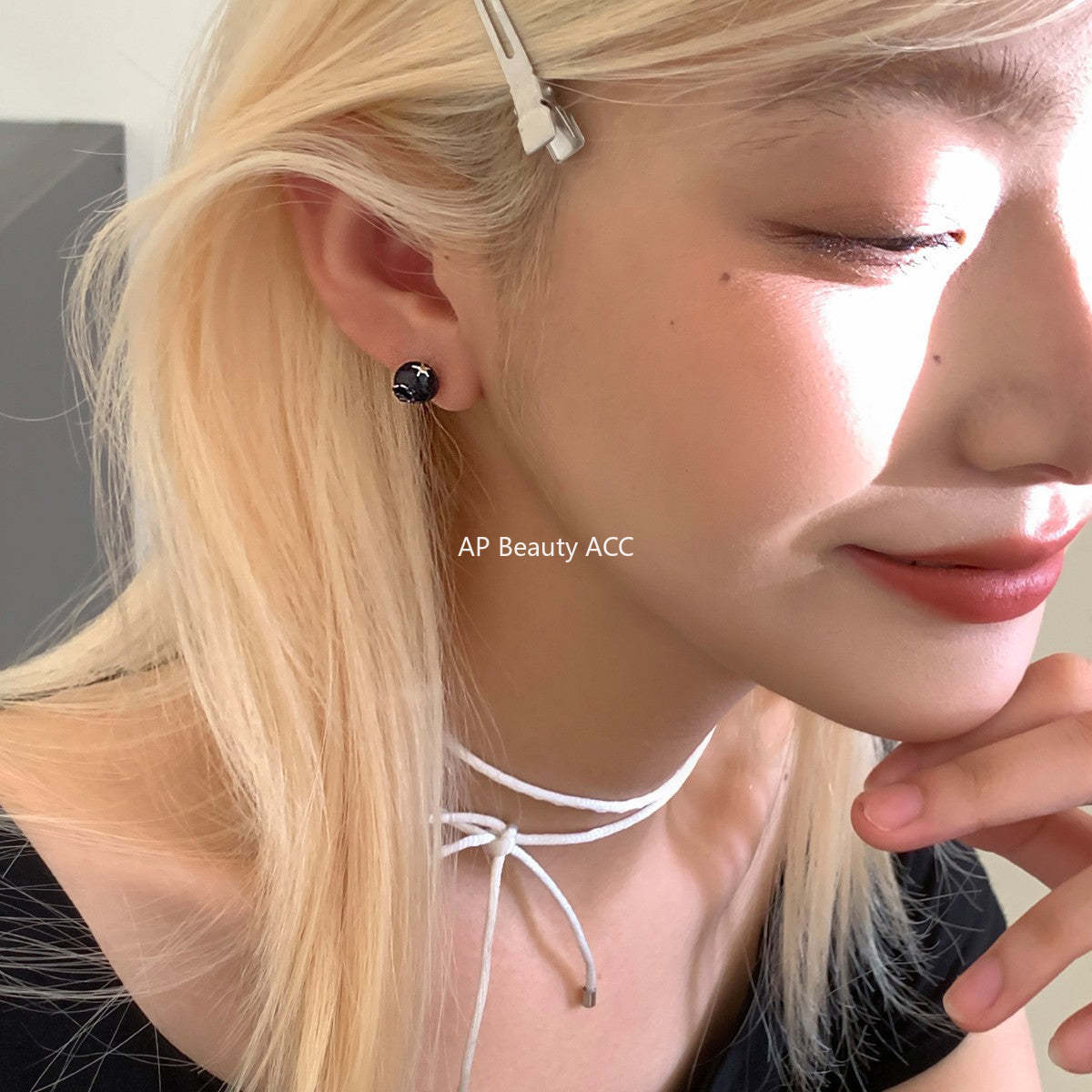 C廠-甜酷小香風藍莓耳釘女森系百搭高級感銀針耳環輕奢極簡日常耳飾「EH-4266」25.11-3