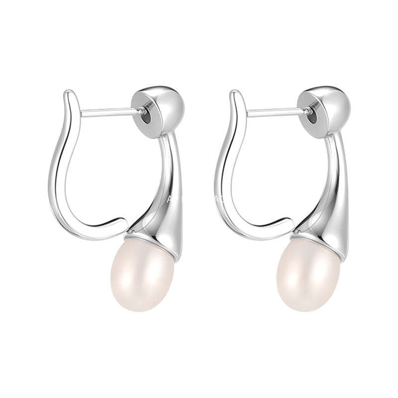 C廠-高級感精緻百搭顯氣質珍珠耳環女網紅同款甜美風銀針耳扣通勤耳飾「EH-4337」25.12-3