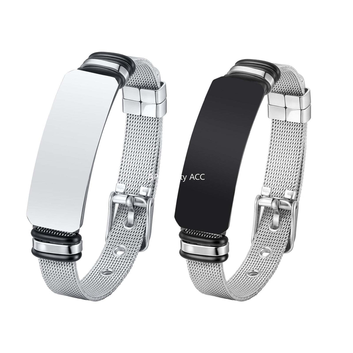 G廠-跨境歐美男士不鏽鋼彎牌網狀錶帶手鍊鋼色「BR-2794」25.12-2