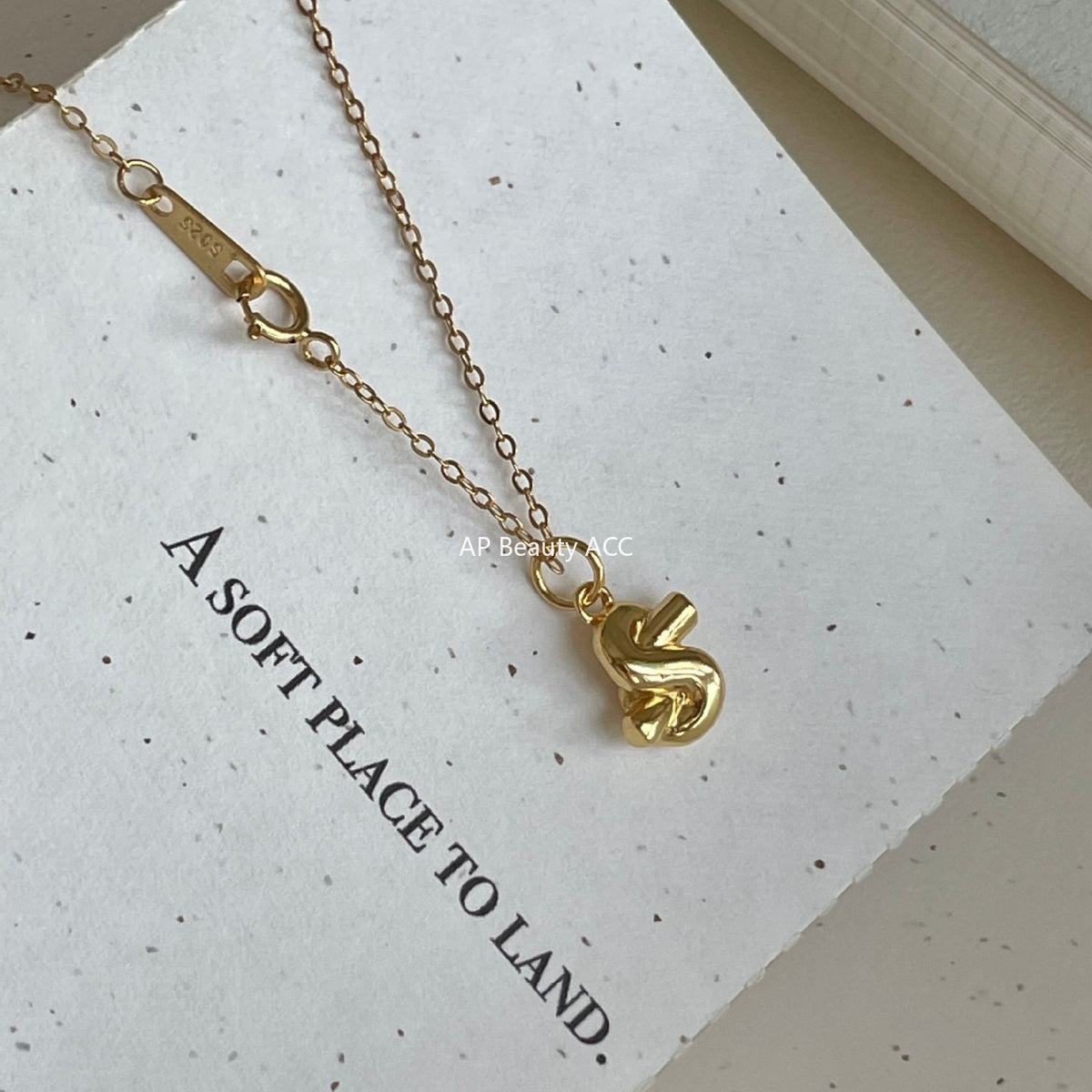 F廠-韓國韓版925純銀打結愛心項鍊簡約氣質ins網紅小紅書項鍊「B1380」25.11-1