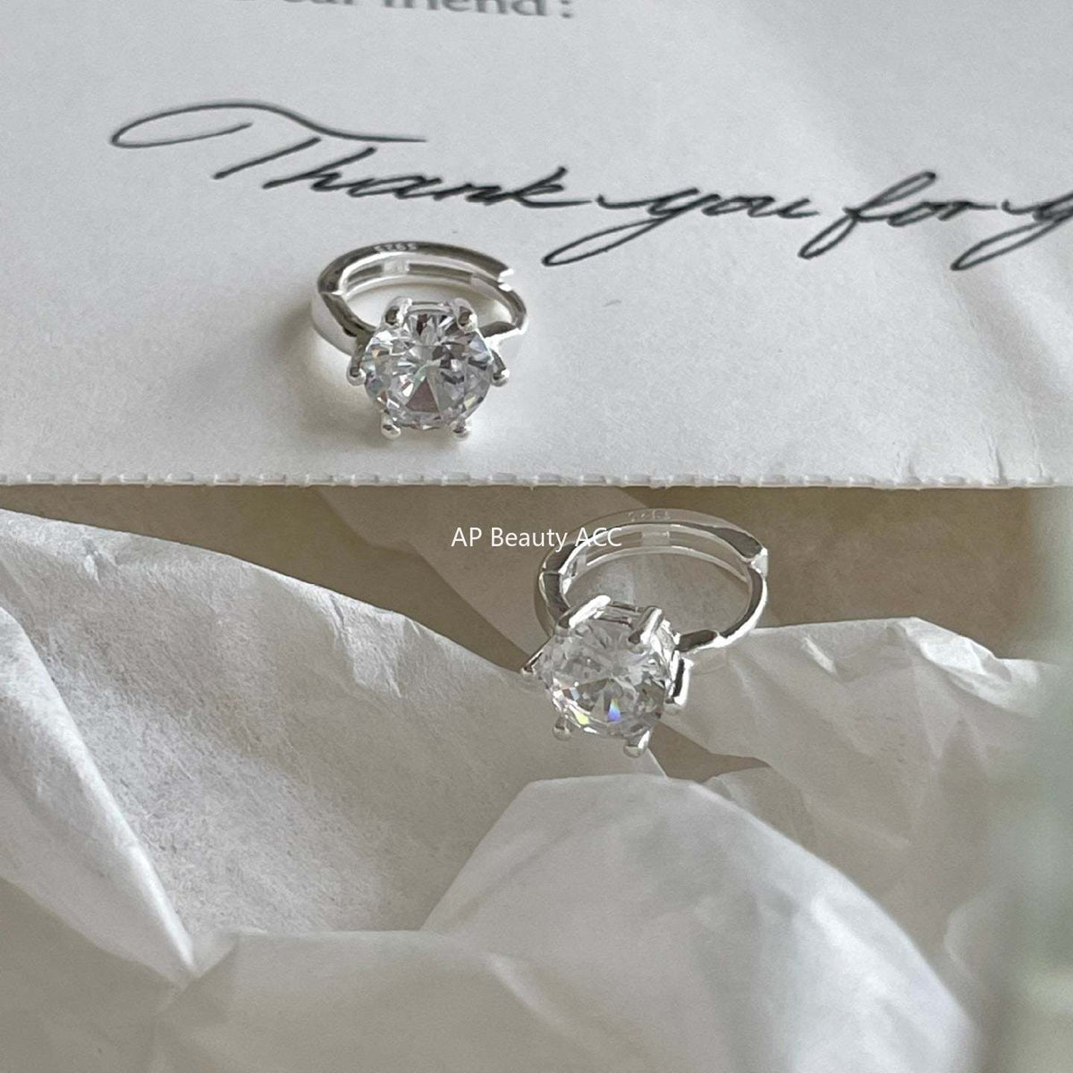 F廠-韓國韓版925純銀鋯石耳扣耳釘女簡約時尚ins小紅書耳環「C1409」25.11-3