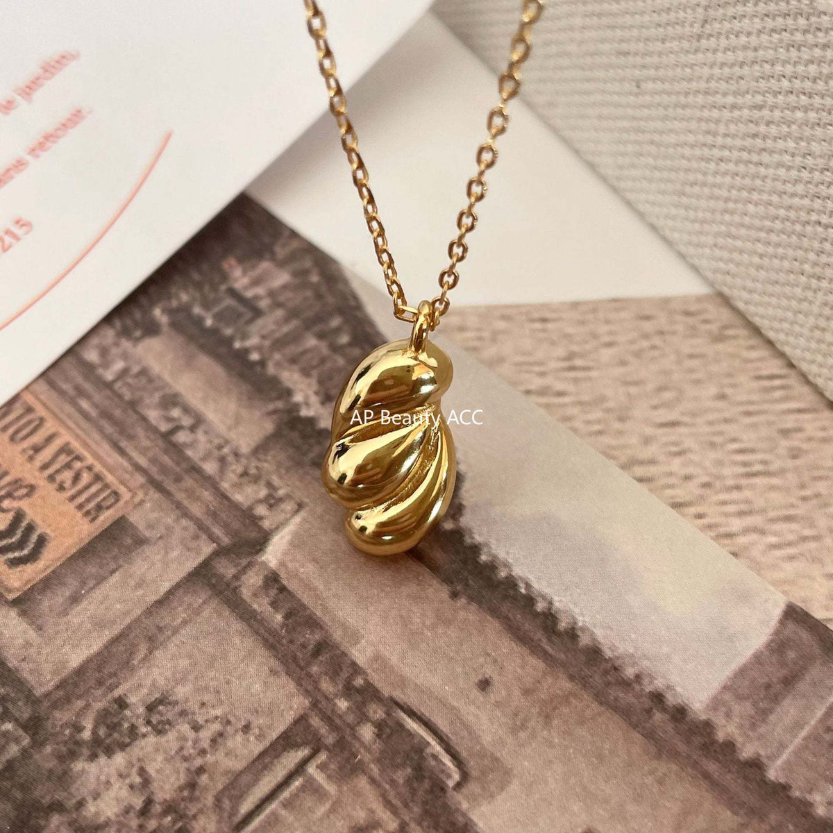 F廠-韓國韓版925純銀項鍊不規則項鍊簡約小眾chic個性異形水滴項鍊「B1008」25.12-1