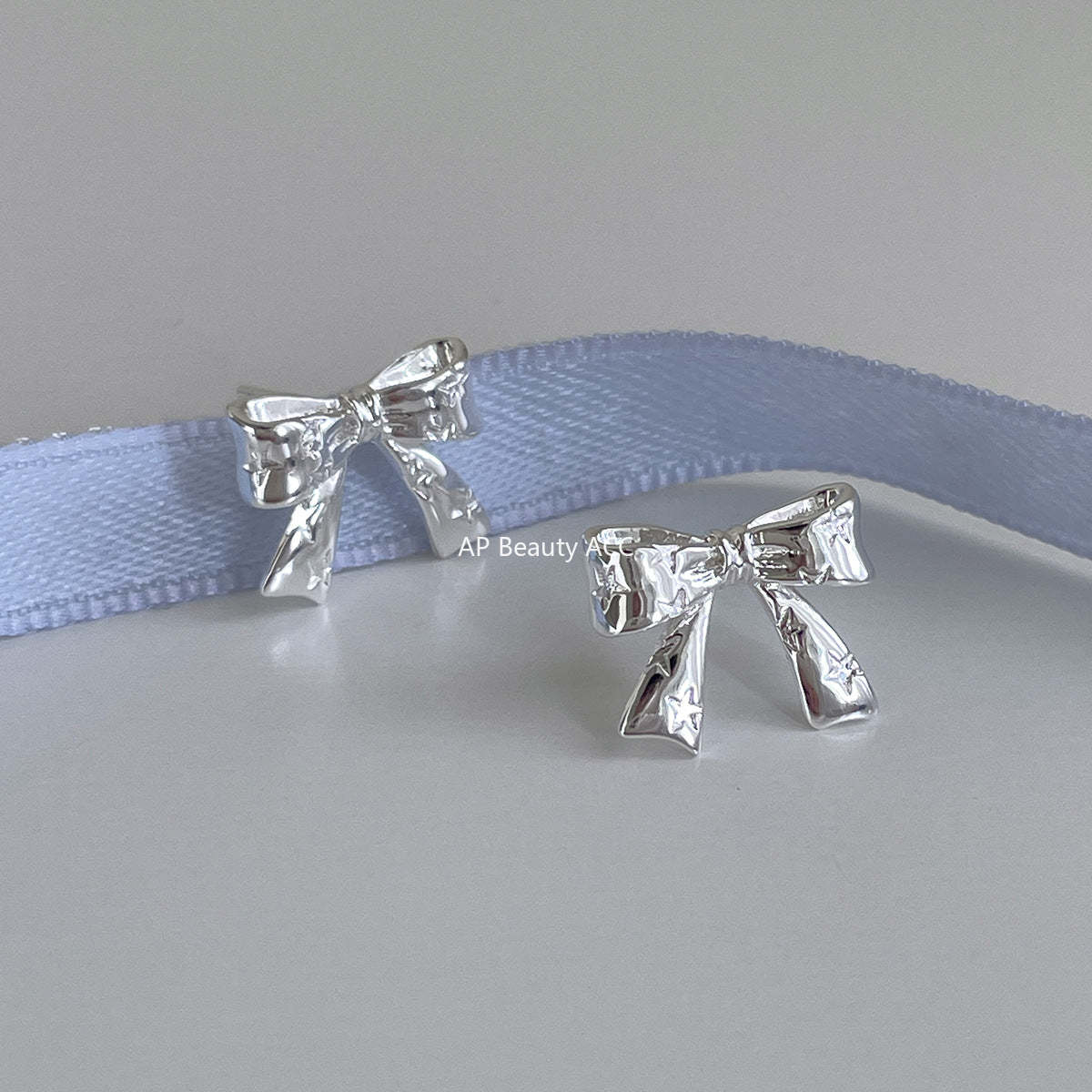 C廠-925銀針小香風蝴蝶結耳釘女精緻百搭韓系ins風耳環高級感秋冬耳飾「EH-4334」25.11-4