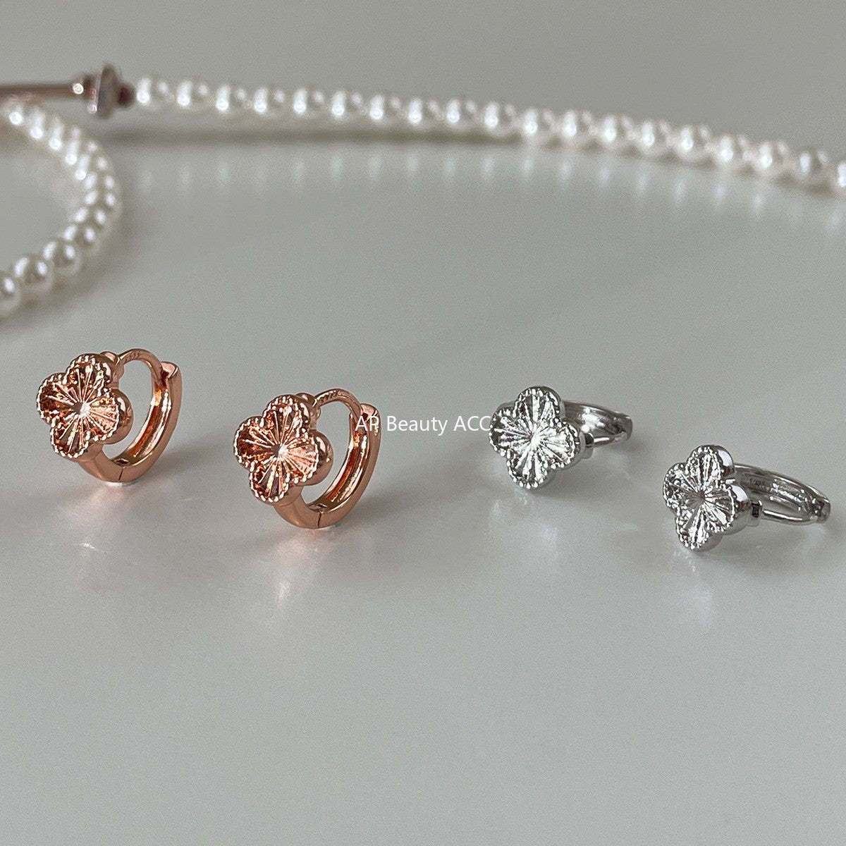 C廠-高級感顯氣質四葉草耳環女精緻百搭時尚耳環輕奢歐美熱銷秋冬耳飾「EH-4316」25.11-4