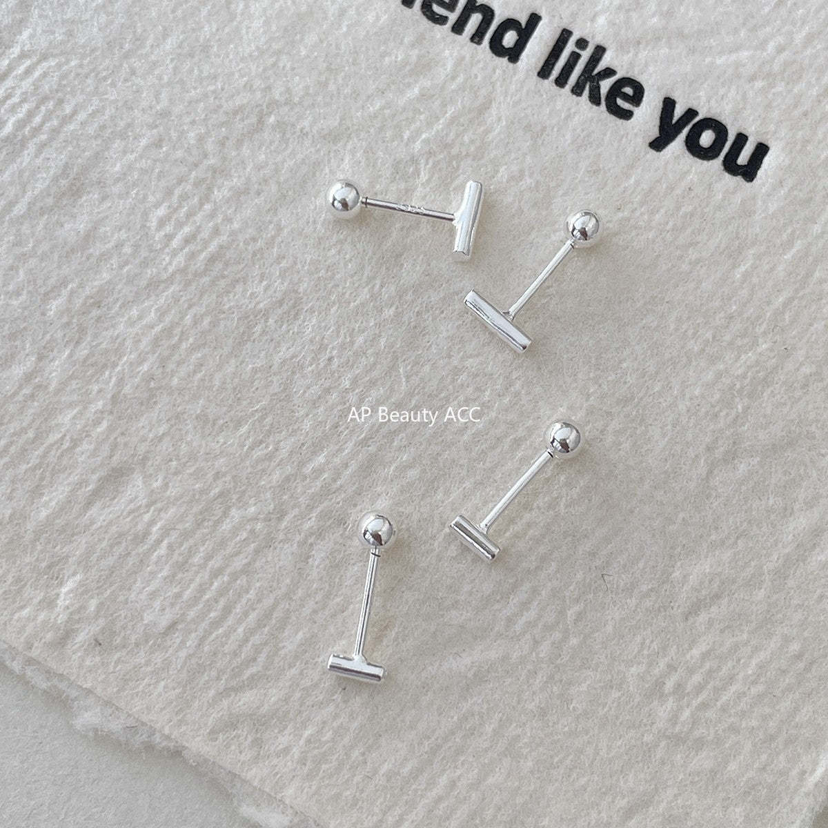 C廠-925純銀極簡日常幾何小方塊耳釘女百搭高級感養耳洞耳環秋冬耳飾「EH-4187」25.12-3