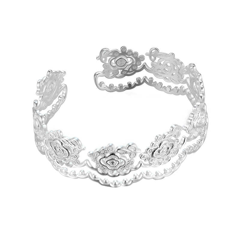 C廠-森系小香風鏤空蕾絲手鐲女甜美高級感精緻手環小眾輕奢秋冬手飾「SL-486」25.10-5