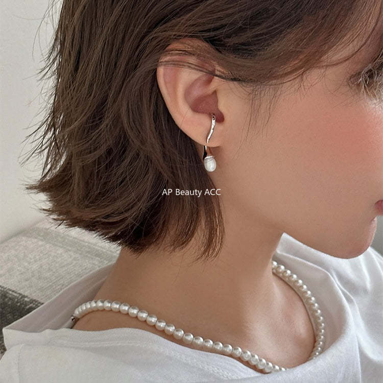 C廠-高級感精緻百搭顯氣質珍珠耳環女網紅同款甜美風銀針耳扣通勤耳飾「EH-4337」25.12-3