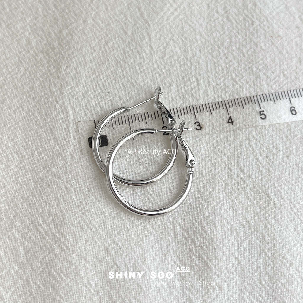 A廠-極簡主義時尚高級感簡約圓圈大耳環個性小眾ins冷淡風耳飾女 工廠「7120-7131」25.11-3