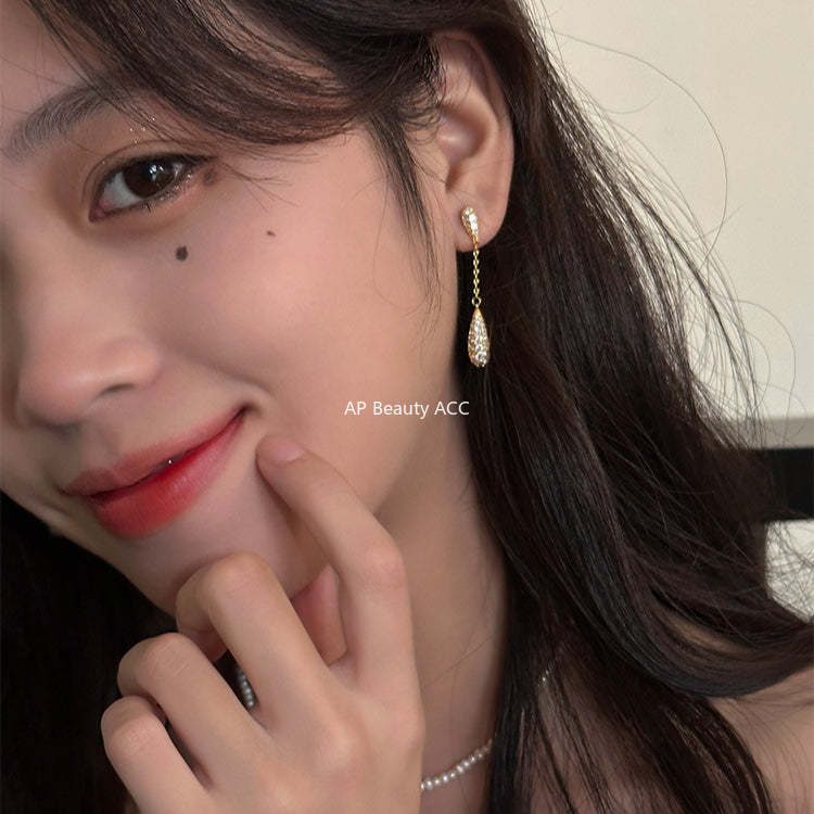 C廠-趙露思許妍同法式長流蘇耳環蚊香盤耳夾耳飾耳釘「EH-2450-SJ」25.12-1