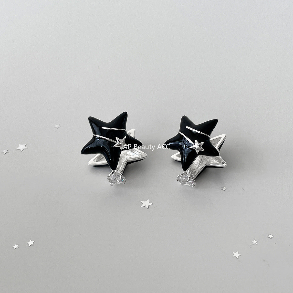 C廠-輕奢度假風滴釉海星耳夾女簡約日常高級感甜酷風耳環精緻百搭耳飾「EH-4115」25.11-2