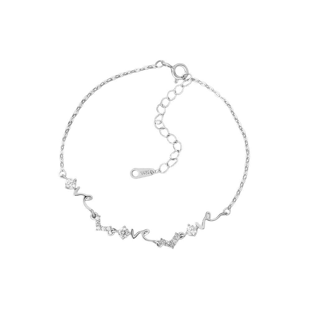 D廠-純銀S925時尚輕奢LOVE字母項鍊女ins風百搭小眾高級感手鍊批發「YC4137SL_1」25.12-3